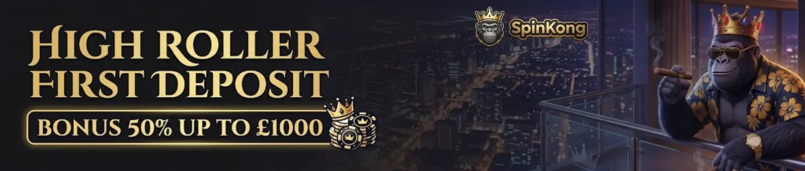 casino spin kong high roller welcome offer